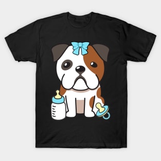 Cute bulldog is a baby T-Shirt